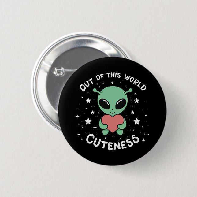 Out of This World Cuteness Button (Front & Back)