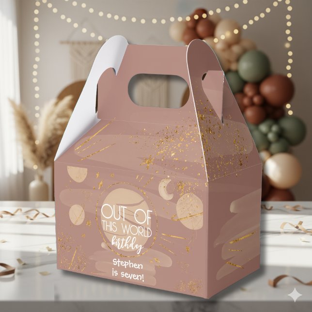 Out of this world galaxy birthday favor boxes (Creator Uploaded)