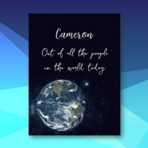 Out of this world Huge Birthday Card