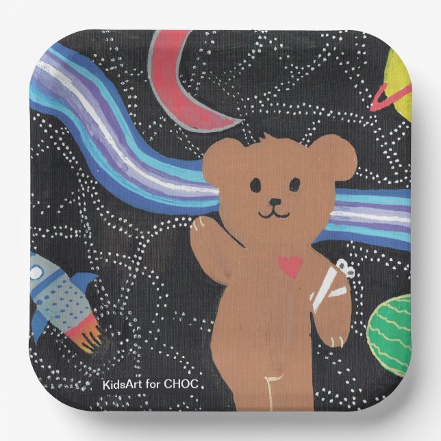 Out of This World - Kids Art for CHOC Paper Plates (Front)