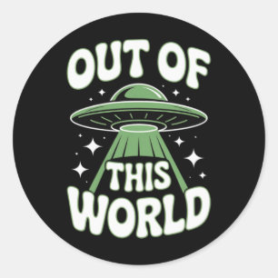 Out of This World Meme Viral Classic Round Sticker