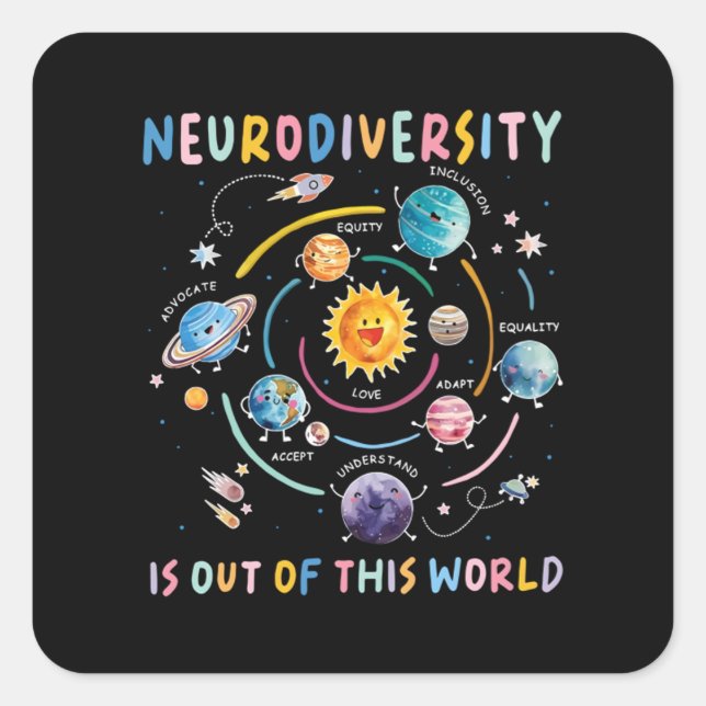 Out of This World Meme Viral Quote Meme Square Sticker (Front)