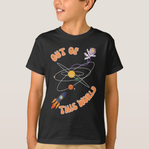 Out of This World Retro_themed Space Youth T_Shirt