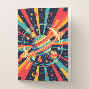 Out of this World Ringed Planets Pocket Folder