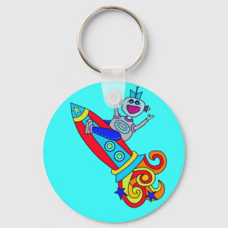 Out of this World Robot Keychain