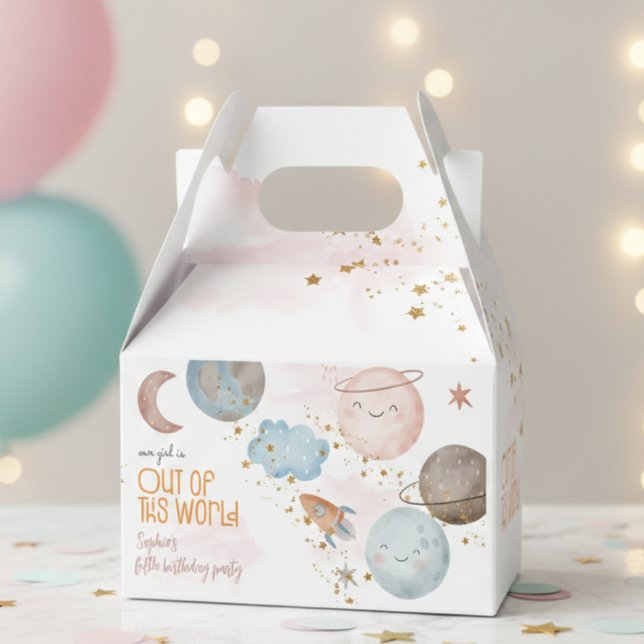 Out of this world space adventure kids birthday favor boxes (Creator Uploaded)