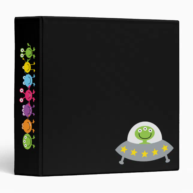 Out of this World Space Aliens Binder | Zazzle