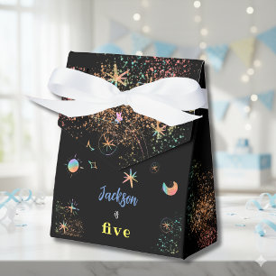 Out of this world space birthday favor boxes