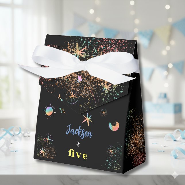 Out of this world space birthday favor boxes (Creator Uploaded)