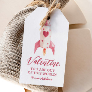 Out of this World Space Kids Valentines Day Gift Tags