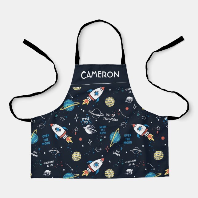 Out of This World Space Pattern Apron (Front)