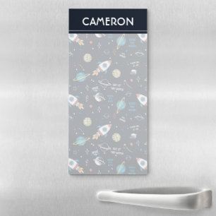 Out of This World Space Pattern Magnetic Notepad