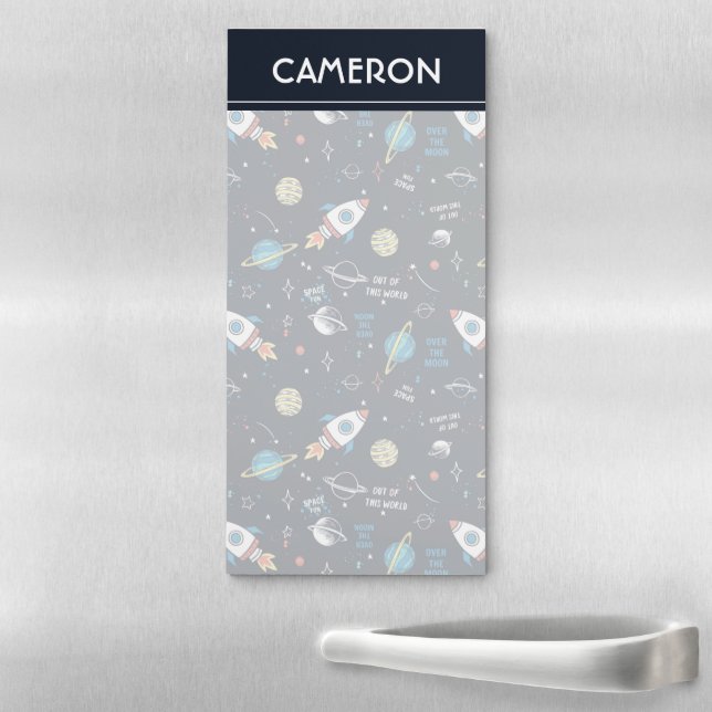 Out of This World Space Pattern Magnetic Notepad (In Situ)