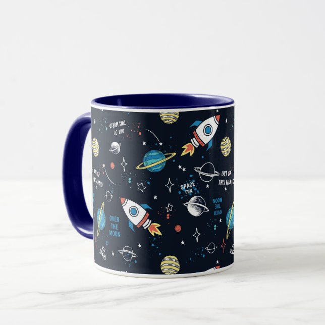 Out of This World Space Pattern Mug (Front Left)