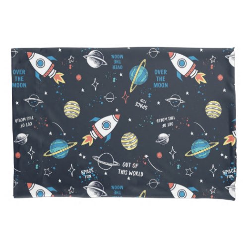 Out of This World Space Pattern Pillow Case