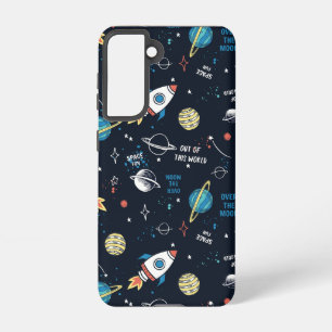 Out of This World Space Pattern Samsung Galaxy S21 Case
