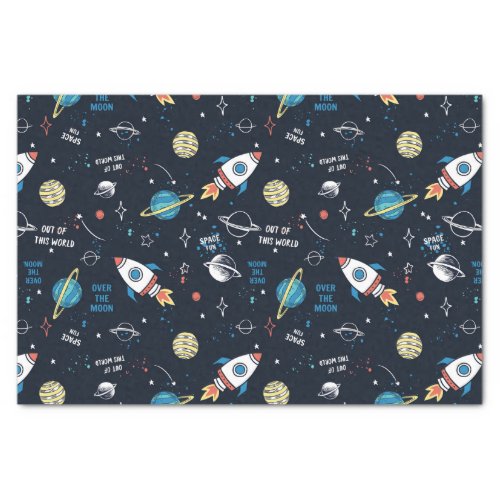 Out of This World Space Pattern Tissue Paper