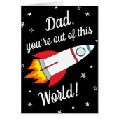 Out Of This World | Space Rocket Father's Day (Front)