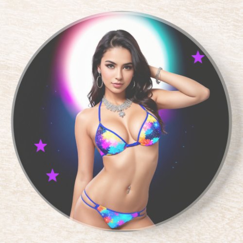 Out of this World Swimsuit Model Coaster