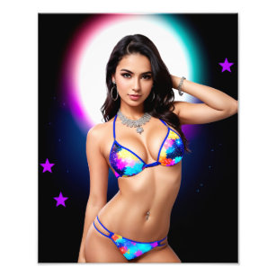 Out of this World Swimsuit Model Photo Print