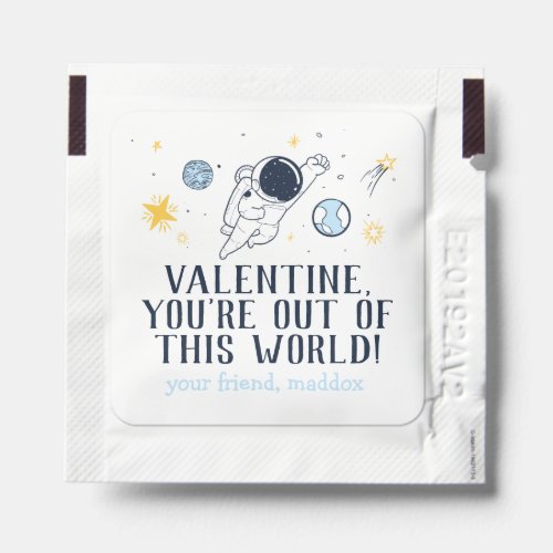 Out of This World Valentine Hand Sanitizer Packet