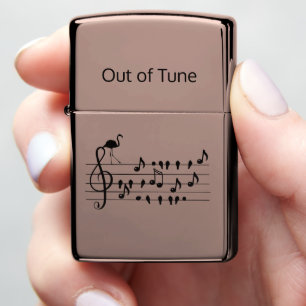 Out of Tune Flamingo joining songbirds Zippo Lighter