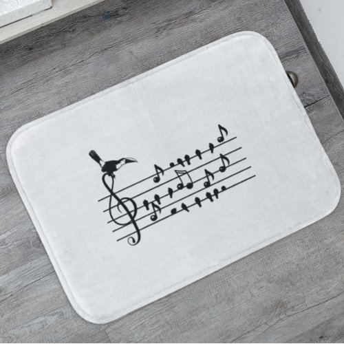 Out of Tune toucan   Bath Mat