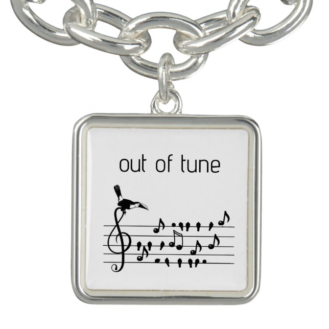 Out of Tune, Toucan & Songbirds Musical Staff Bracelet (Design)