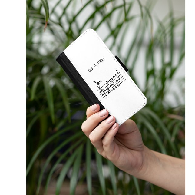 Out of Tune, Toucan & Songbirds Musical Staff iPhone Wallet Case (Creator Uploaded)