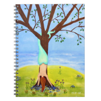 "Out Of Water" Mermaid Art Notebook