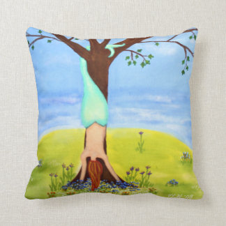 "Out Of Water" Mermaid Fantasy Art Throw Pillow