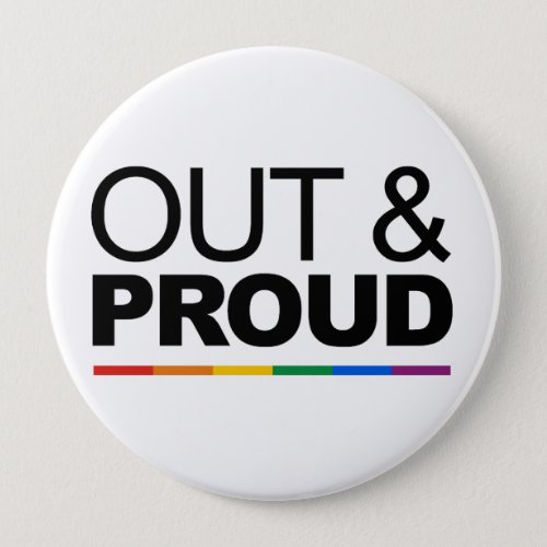 OUT  PROUD BUTTON