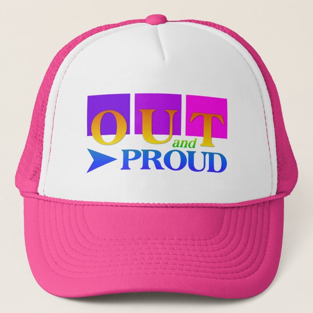 OUT & PROUD hat - choose color (Front)