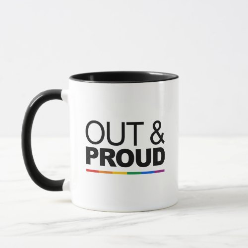 OUT  PROUD MUG