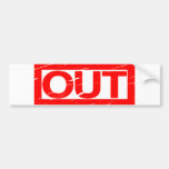 Out Stamp Bumper Sticker