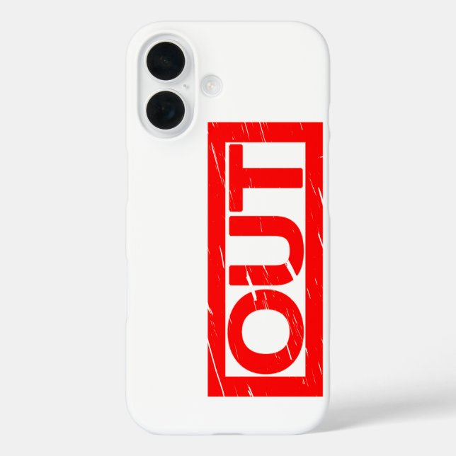 Out Stamp Case-Mate iPhone Case (Back)