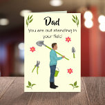 Out standing Dad funny gardening birthday Card<br><div class="desc">🌶️ Put a smile on a face with this funny gardening pun Dad birthday card! - Simply click to personalize this design 🔥 My promises - This design has unique hand drawn elements (drawn my me!) - It is designed with you in mind 🙏 Thank you for supporting my small...</div>