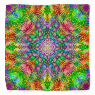 Out There, colorful kaleidoscope bandana