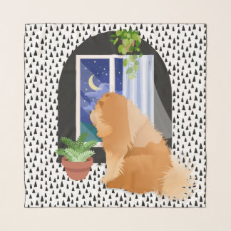  OUT THERE SOMEWHERE  Chow chiffon scarf