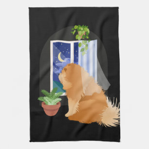 OUT THERE SOMEWHERE Chow dogshow ringside towel