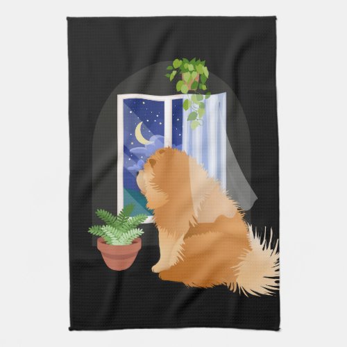  OUT THERE SOMEWHERE  Chow dogshow ringside towel