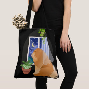 OUT THERE SOMEWHERE Chow tote or crossbody bag