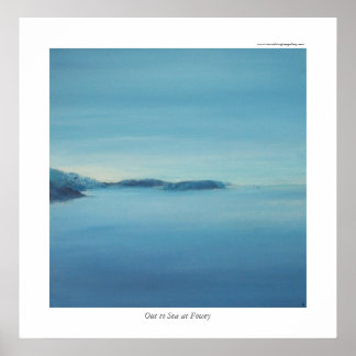 Out to Sea at Fowey Poster