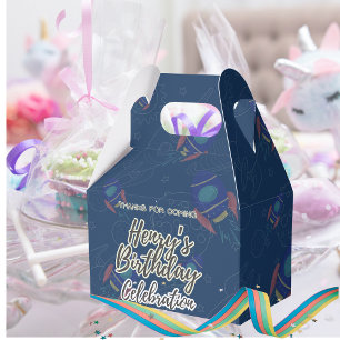Out to space Birthday celebration Favor Box