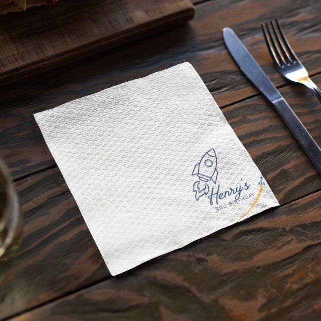 Out to Space Birthday Party Napkins (Creator Uploaded)