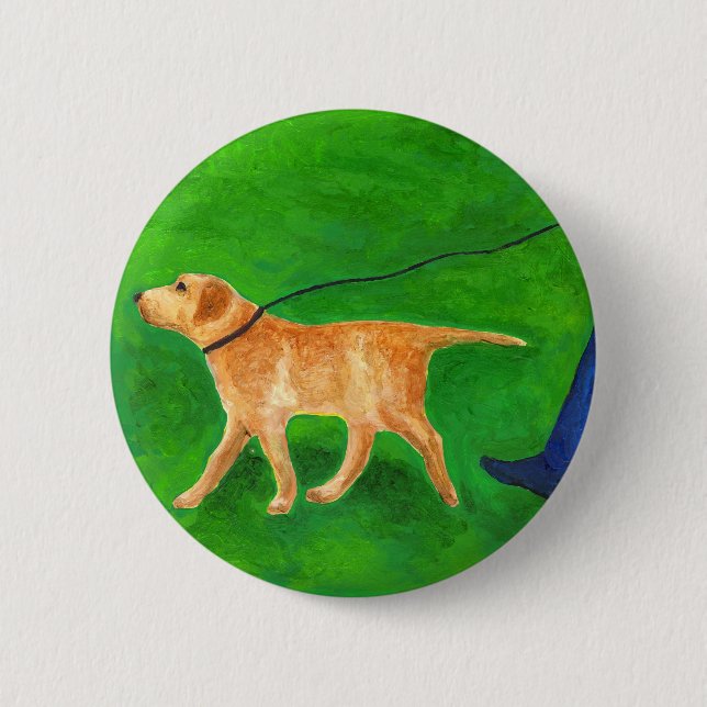 Out Walking the Dog Button (Front)