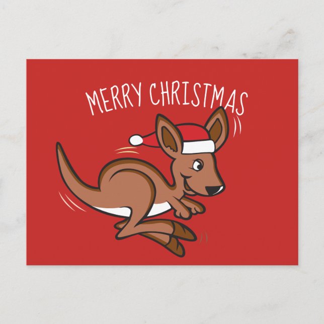 Outback Christmas Holiday Postcard (Front)