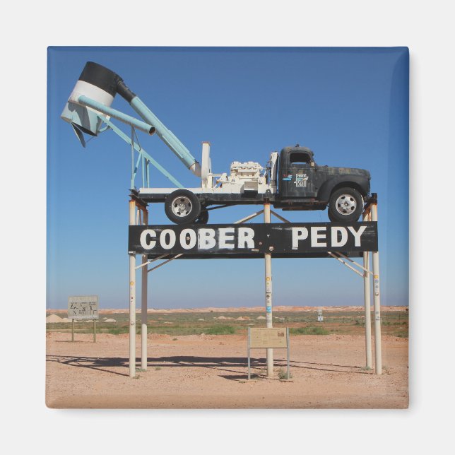 Outback Coober Pedy Customized Souvenir Magnet (Front)
