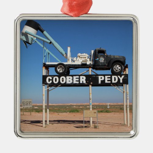 Outback Coober Pedy Customized Souvenir Metal Ornament