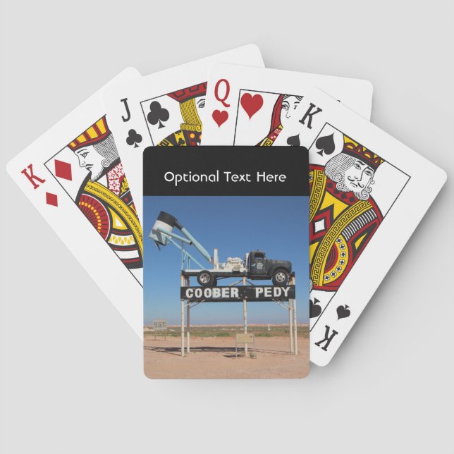 Outback Coober Pedy Customized Souvenir Poker Cards (Back)